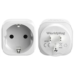 2pcs Travel Adapter USA Adapter Europe Germany Plug, EU to US Travel Plug Power Converter Wall Socket for Canada Japan Thailand