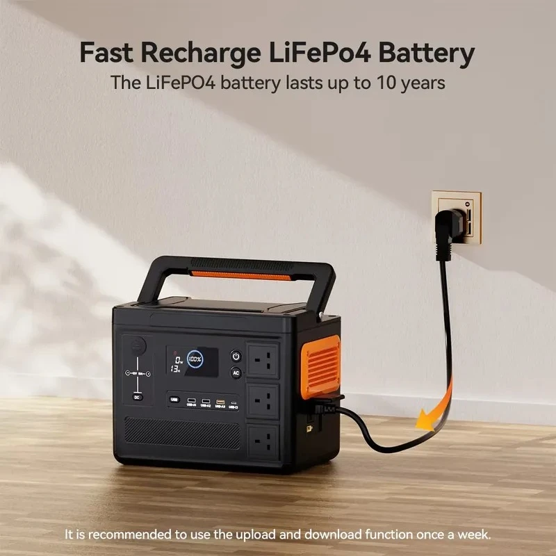 S1200 LiFePO4 1200W Pure Sine Wave Portable Power Station with MPPT Solar Charge and Car Compatibility