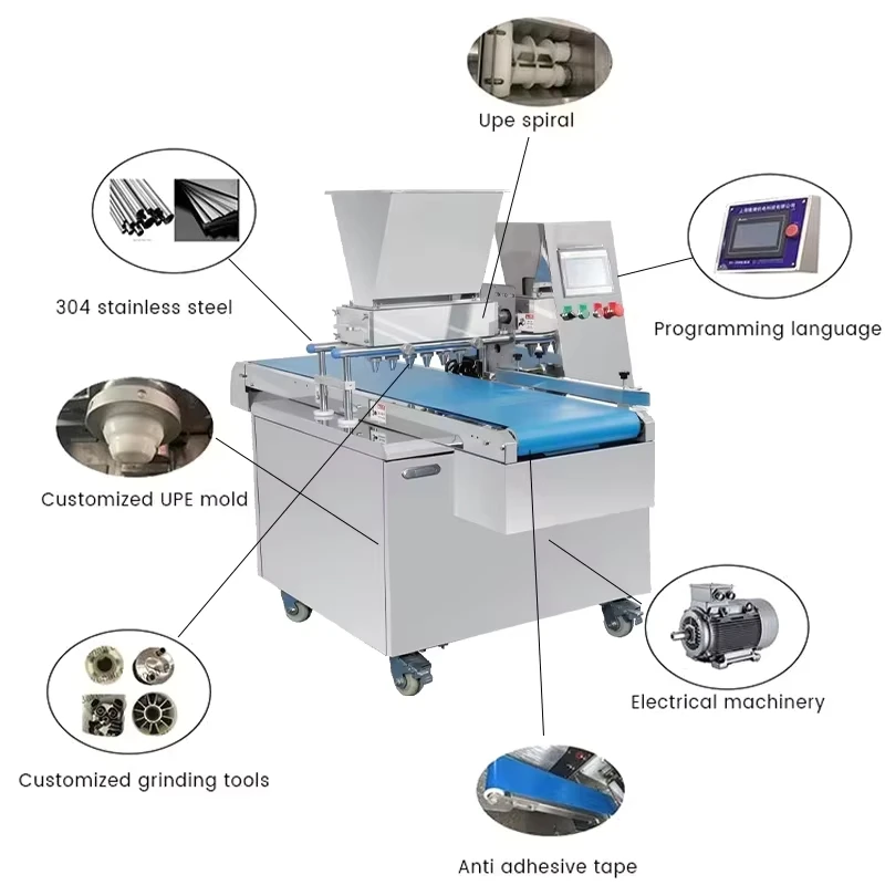 Bakery Automatic Cookie Machine for Nuts Flour Biscuit Production High Efficiency Durable Custom