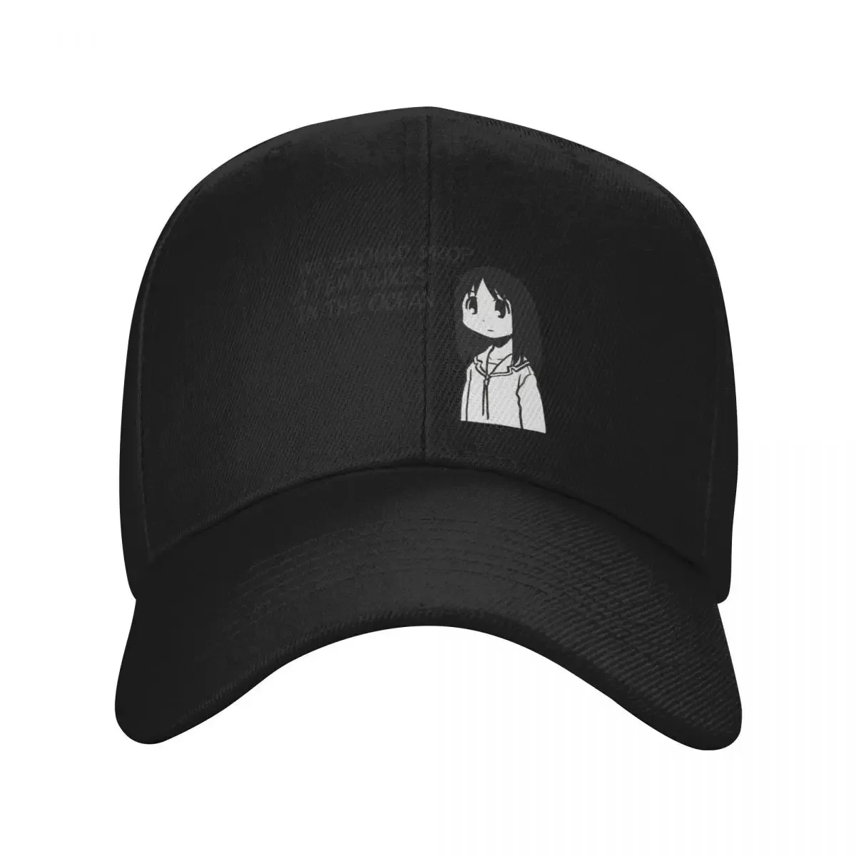 

I draw that panel of osaka saying we should drop a few nukes in the ocean / azumanga daioh Baseball Cap dad hat Male Women's