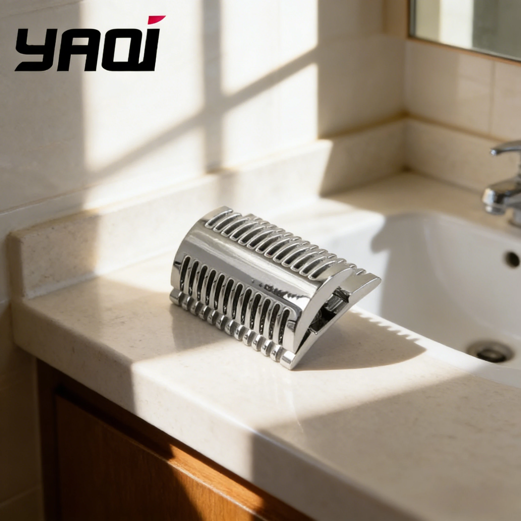 Yaqi Chrome Mellon Mens Safety Razor Head for Shaving Razors