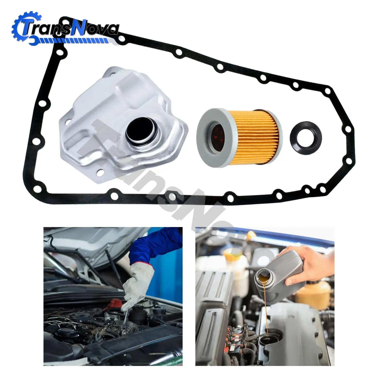 TransNova CVT JF011E RE0F10A Getriebefilter-Kit 31726-1XF00 317261XF00 5191890AA 2824A007 für Nissan Dodge Jeep Mitsubishi – Detail 4