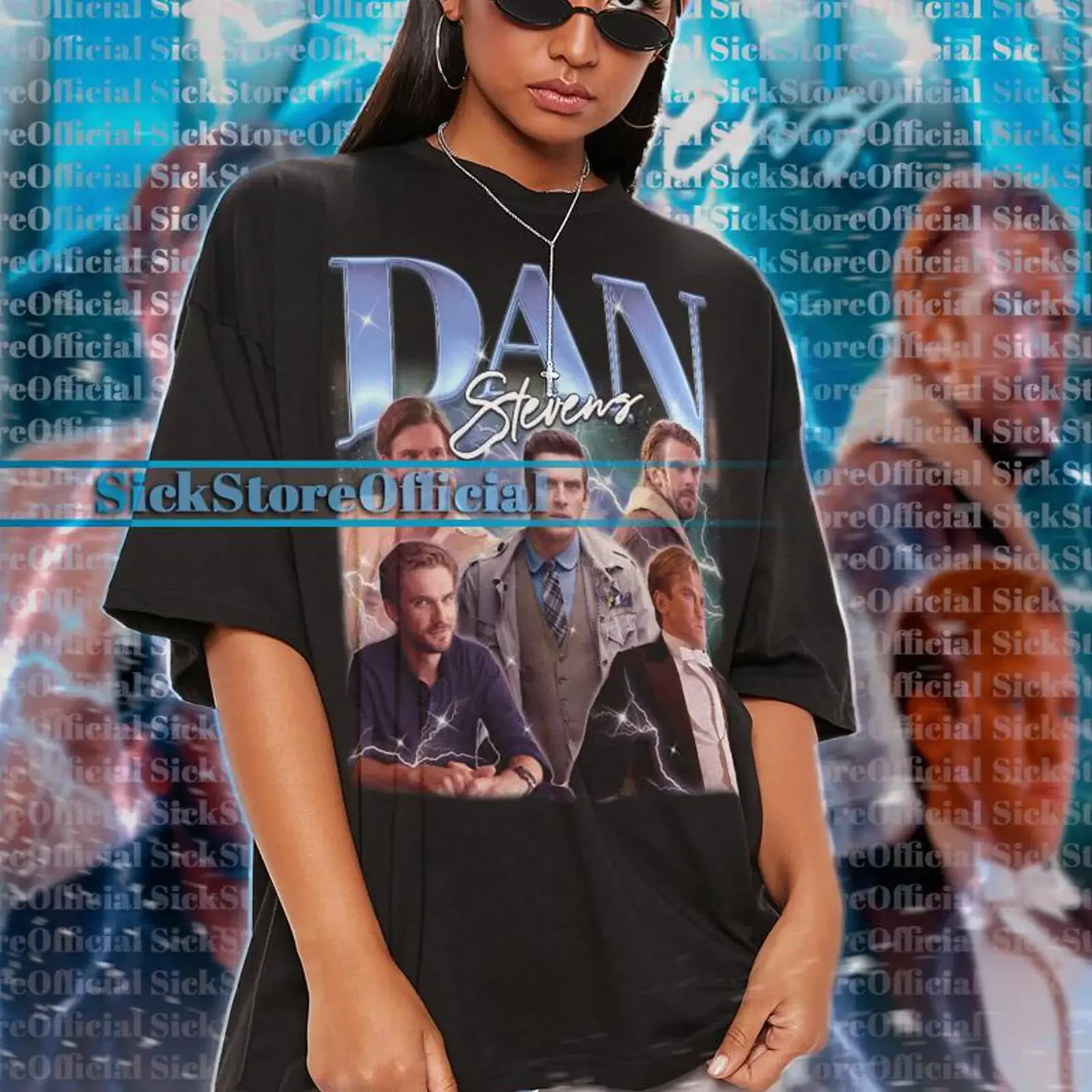 DAN STEVENS T Shirt Retro 90s Sweater GifT saf vintage Washed Stretched Breathable Unisex homme Top For Everyday Wear