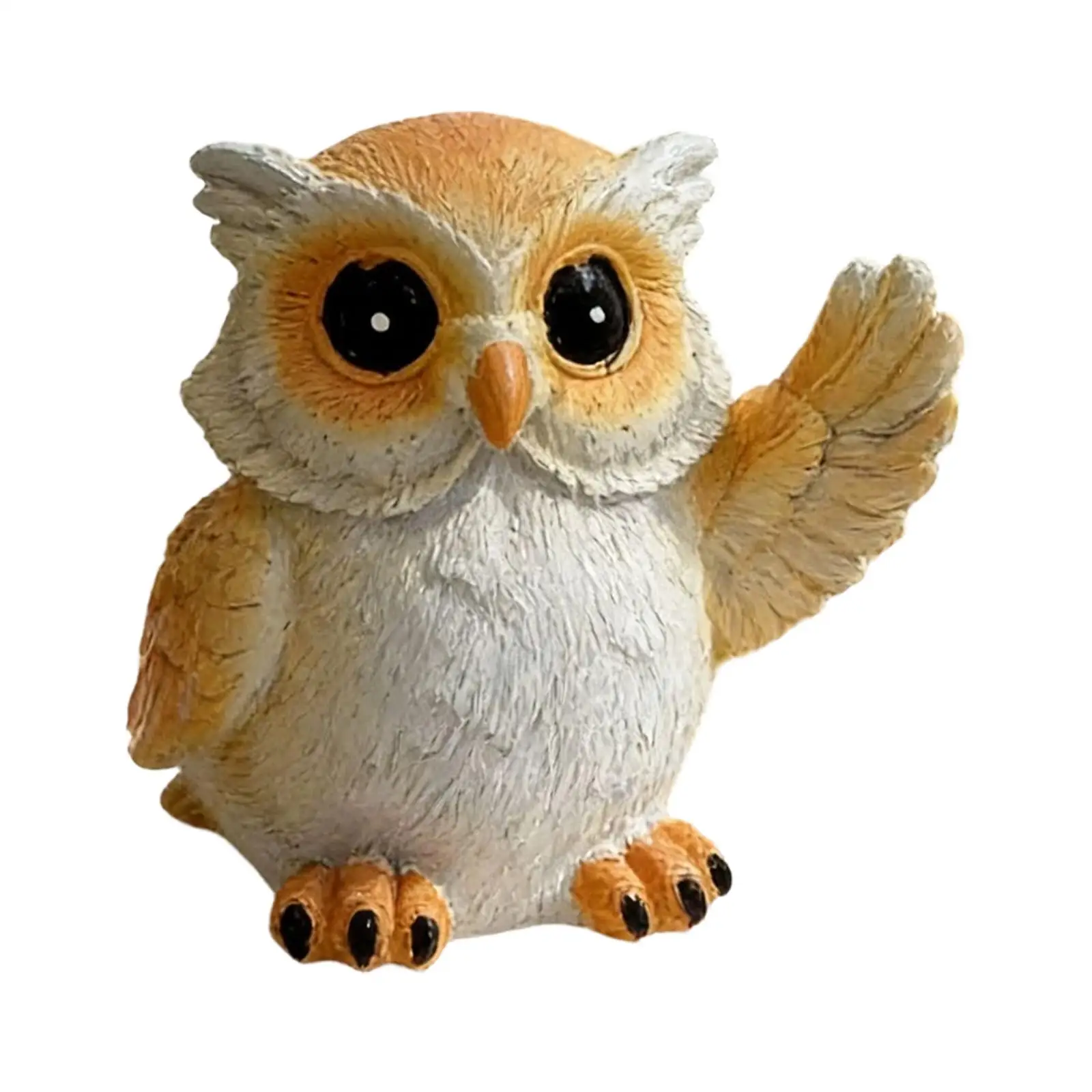 Bird Figurine Cute Resin Statue Minimalist Decorative Object for Home Interior Decoration Office Desk Bookshelf