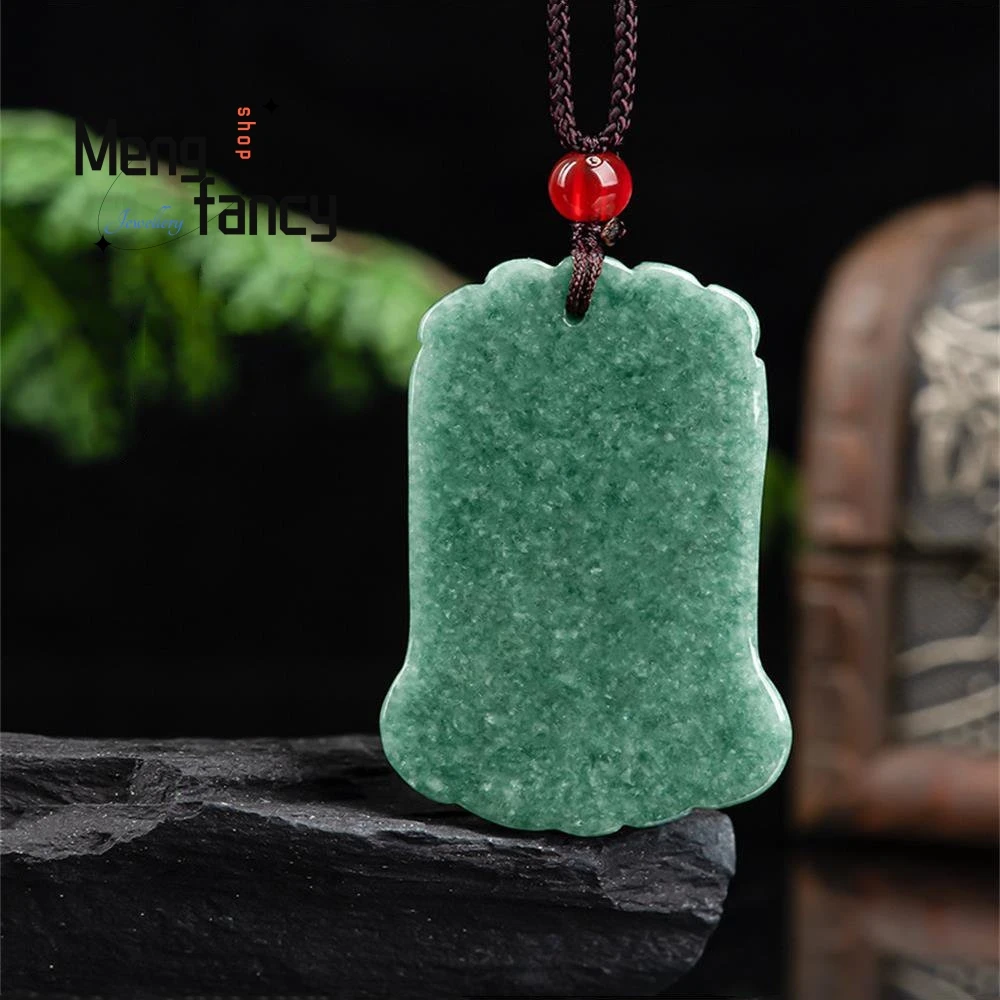 الجاديت الطبيعي روي المعداد قلادة بسيطة رائعة أنيقة الأزياء والمجوهرات الفاخرة أفضل بيع التميمة الحرف اليدوية هدية عيد #3