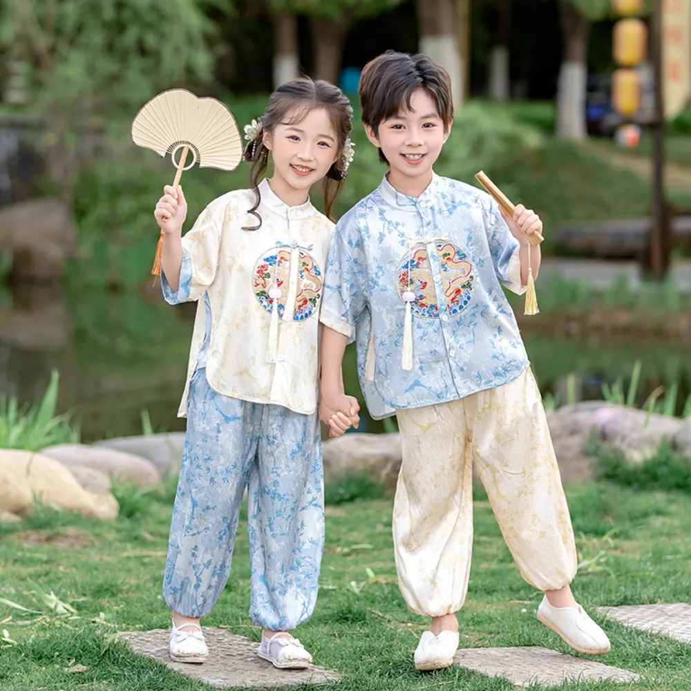 

Cosplay Costumes Children's Clothing Dance Wear Children's Sets Chinese style Ethnic Style Hanfu Horse Face Skirt Kids Clothes