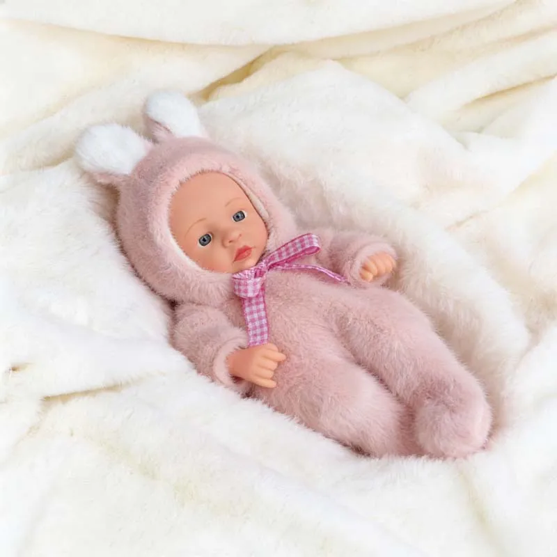 Neue Reborn-Puppe aus Vinyl, 20 cm, Mini-Reborn-Puppe, weich und mit Vollvinylkörper, süße Puppe für Erwachsene, Geburtstagsgeschenk – Detail 17