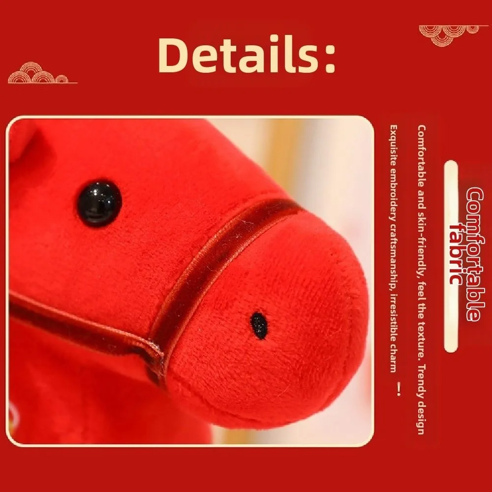 Giocattoli Portachiavi cavallo creativo Bambole mascotte carine Portachiavi animale di peluche 12/20 cm Ciondolo bambola cavallo morbido Anno di cavallo