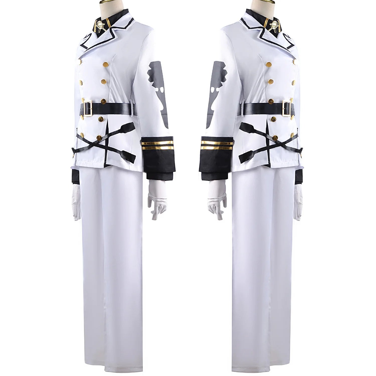 Hyakuya Mikaela Cosplay Costume Owari no Serafu Anime Seraph Of The End Halloween Vampire Cloak Full Set