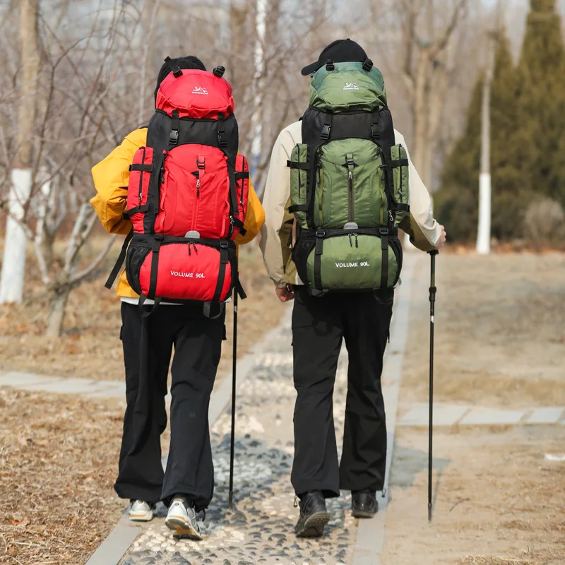 New Arrival Outdoor 90L Large Capacity Waterproof Hiking Camping Travel Backpack With Shoes Compartment - view 2