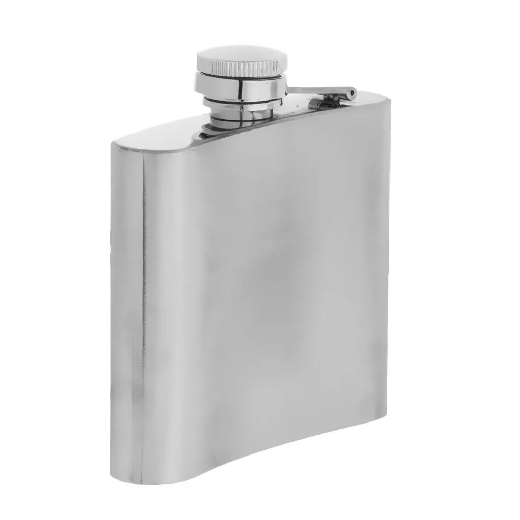 Portable Mini Flagon Durable Stainless Steel Drink Flask with Screw Cap Key Chain for Men Outdoor Activities and Travel