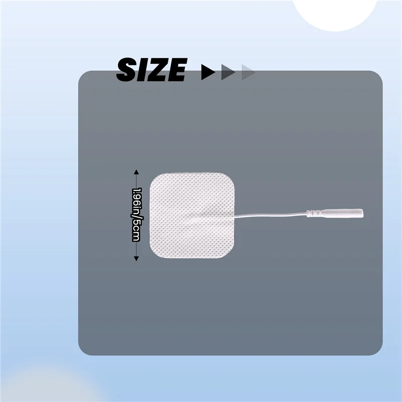 LICE-40 шт. подушечки для блоков TENS, 2X2 электроды для электротерапевтических подушечек для стимулятора мышц EMS