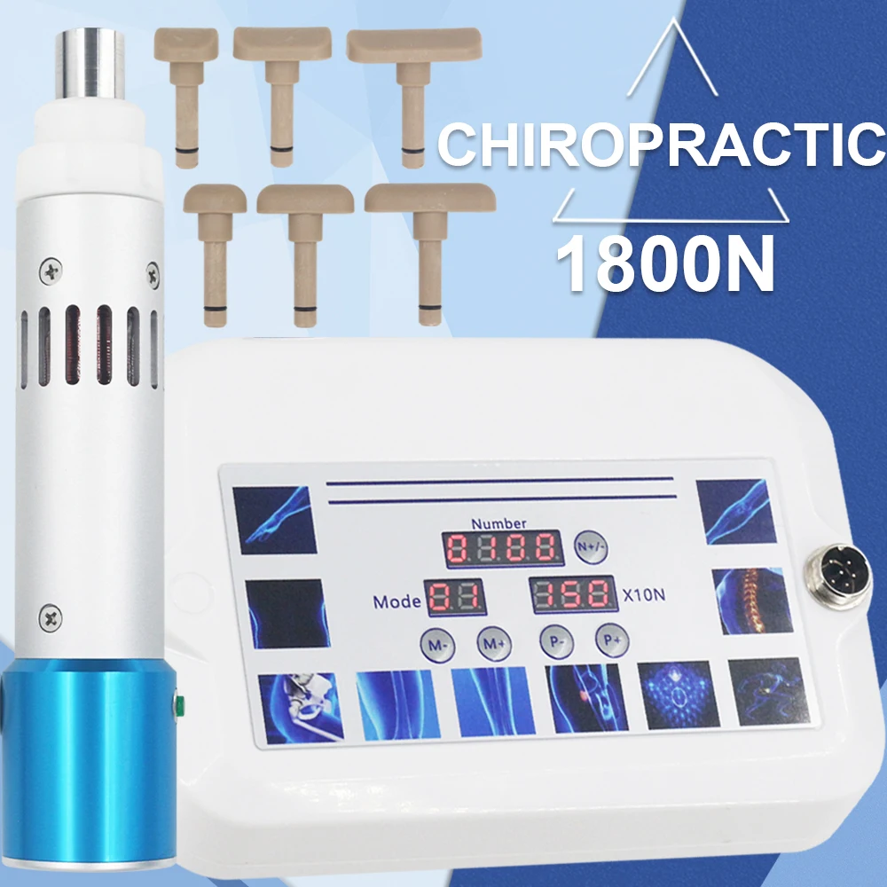 Newest 1800N Electric Correction Gun Spine Therapy Impulse Spinal Cervical Massager For Adjustable Chiropractic Adjusting Tools