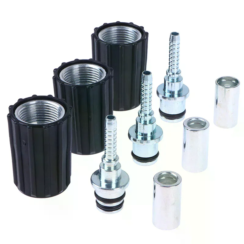 M22 ring nut, D14/D15MM screw-in connector, replacement terminal for high-pressure car wash water cleaning hose