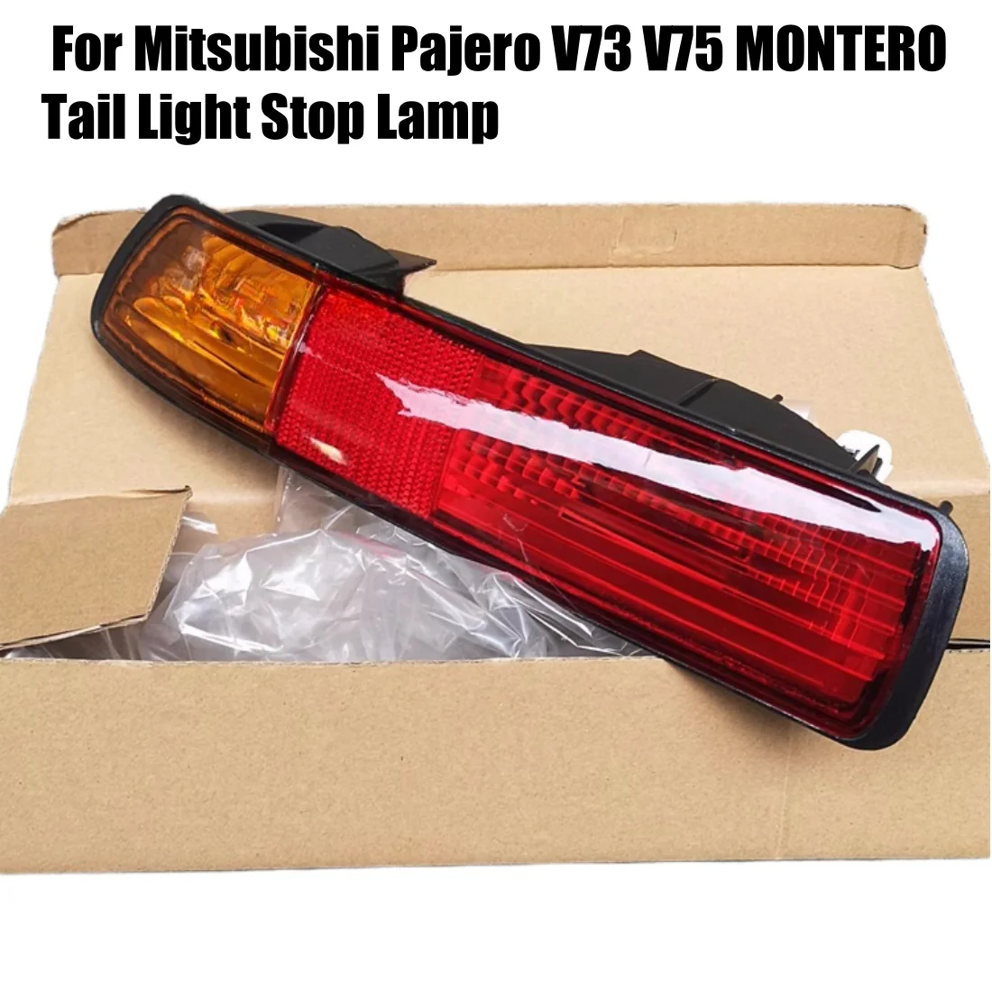 1 Pair Rear Lights Fog Lamp Rear Bumper Reflector Stop Lamp 2001 2002 2003 For Mitsubishi Pajero V73 V75 MONTERO Tail Light