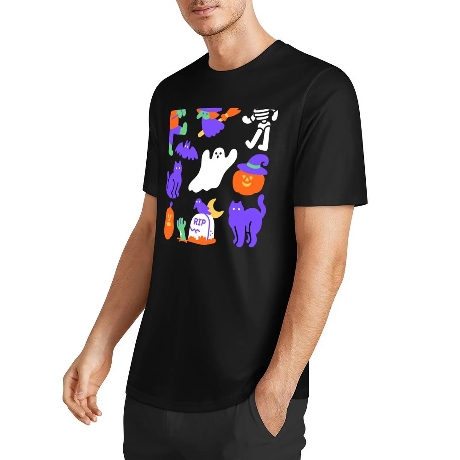 Haunted Halloween Friends T-Shirt customs summer tops tees mens t shirts top quality