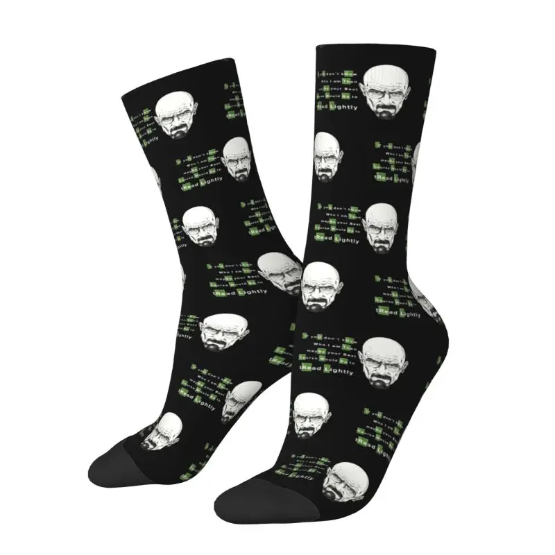 Breaking Bad Heisenberg Men's Crew Socks Unisex Funny 3D Printed Walter White Dress Socks