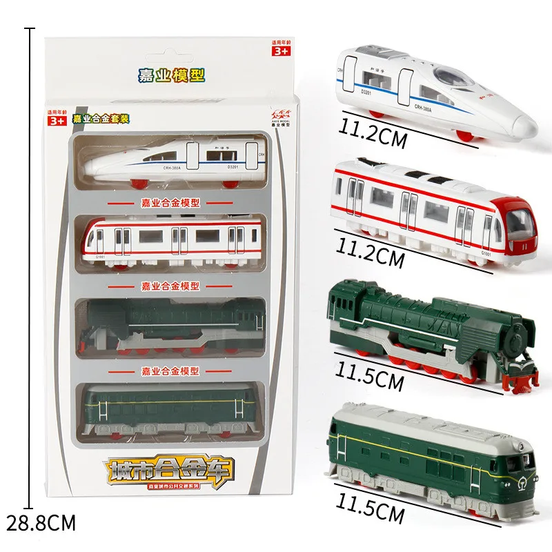 New 1:64 diecast alloy high-speed train model,steam locomotive subway toys,children\'s gifts in original packaging,free shipping