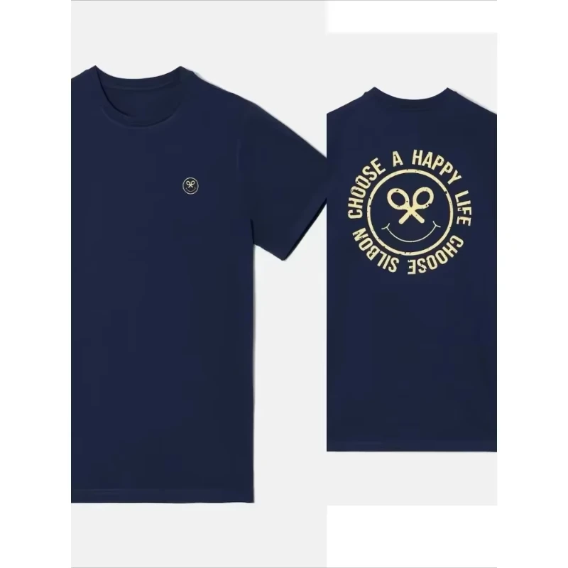 2025 تي شيرت Silbon À La Mode Pour Hommes Harajuku Lettre Imprimé تي شيرت En Coton Été أنبوب روج تي شيرت الرجال الجمال