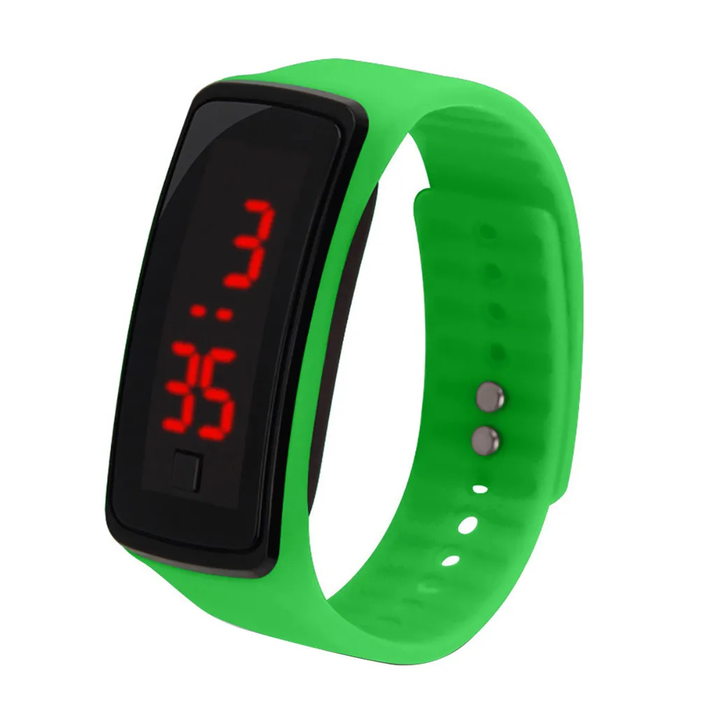 Silicone Eletrônico Inteligente Pulseira para Homens e Mulheres, Banda Esportiva, LED, Segunda Geração, Estudante, Fitness