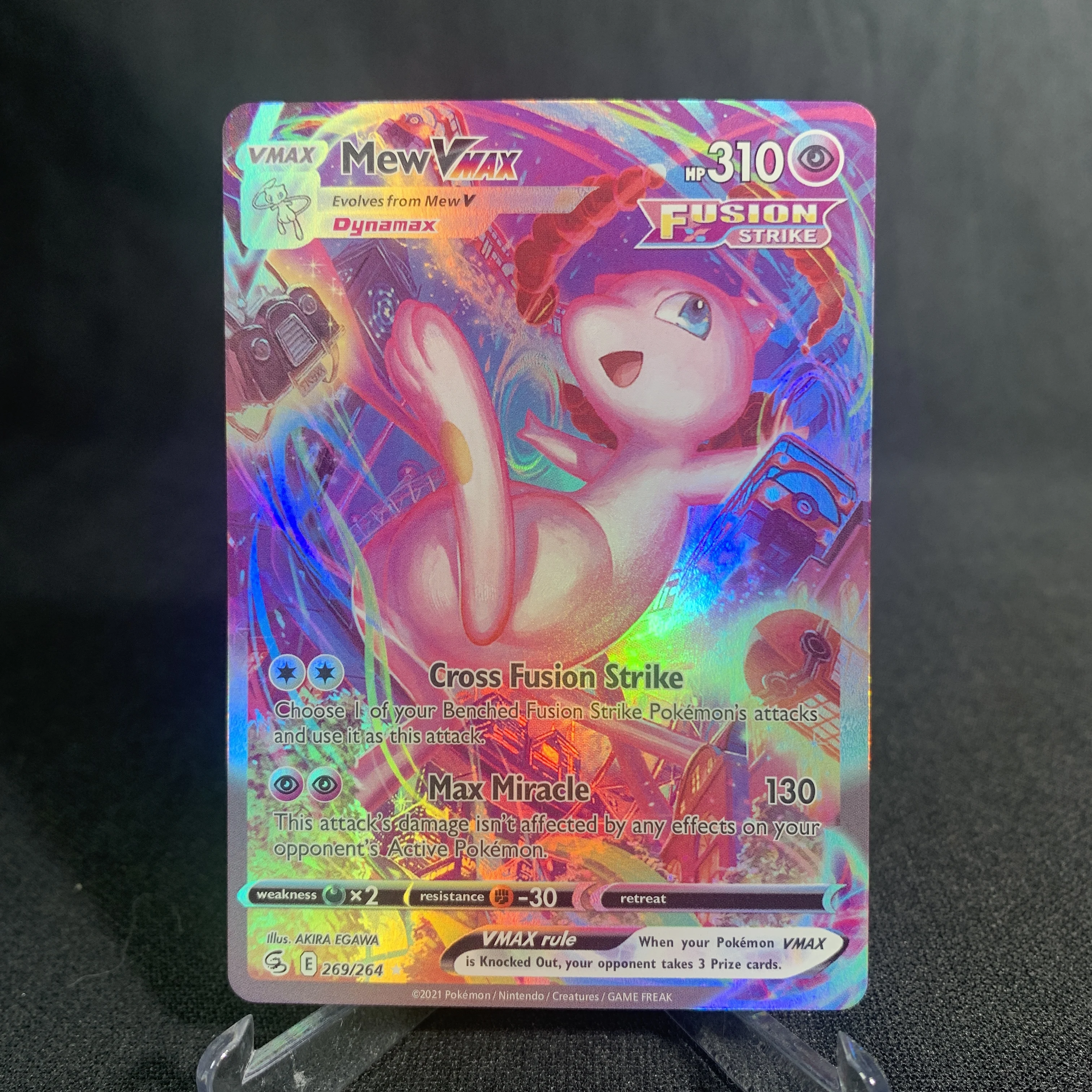 بطاقات Mew Mewtwo Pokemon Shining Mewtwo المجسم Mew Ex GX VMX الهوايات مجموعة نادرة بطاقات المعركة ألعاب بطاقات الوكيل الهدايا #3