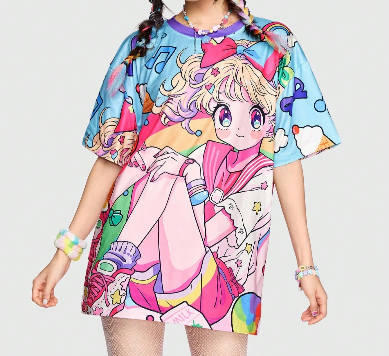 2026 Mode Sommer Limitierte Auflage Neues Niedliches Element-Stil T-Shirt 3D-Druck Mode-Event Rollenspiel-Kleidung Top T-Shirt