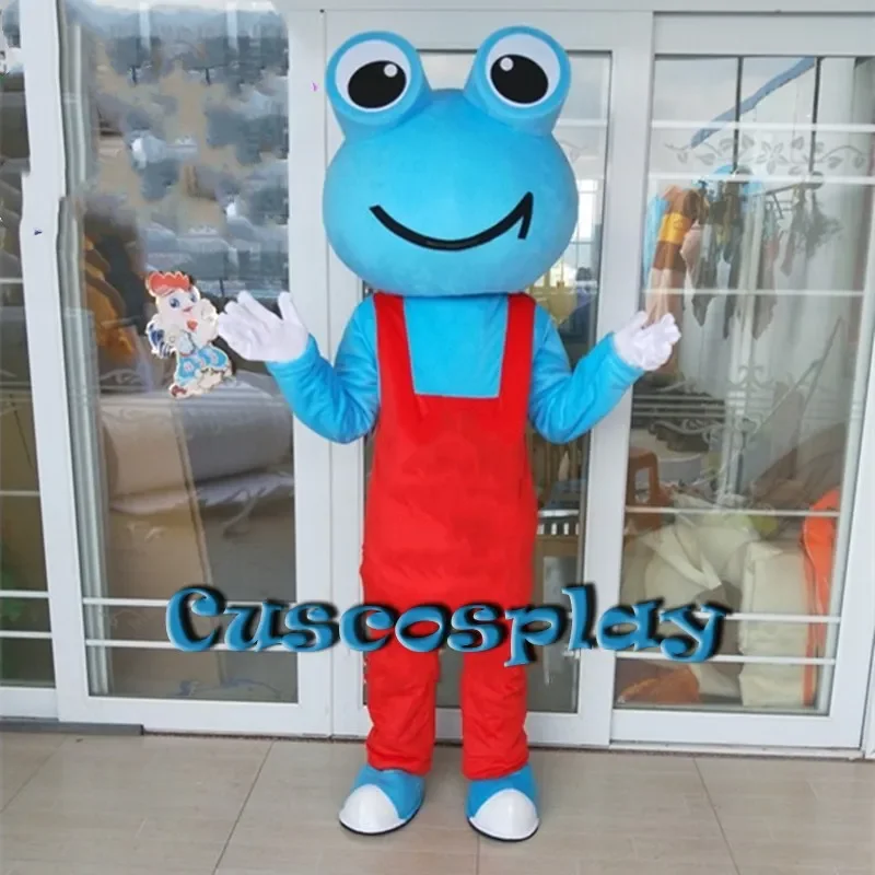 Nieuwe Stijl Hoge Kwaliteit Mooie Kikker Mascot Kostuum Halloween Fancy Dress Animal Mascotte Kostuum Kerst Reclame Apparels