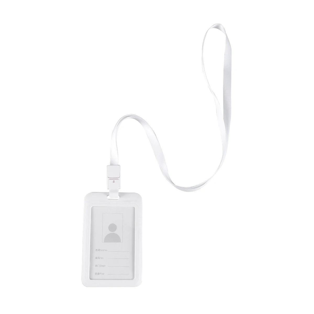 

Badge Holder Case Clear Front Window ID Plastic Sleeve Badge Lanyard Plastic Lanyard Holders Great Gift