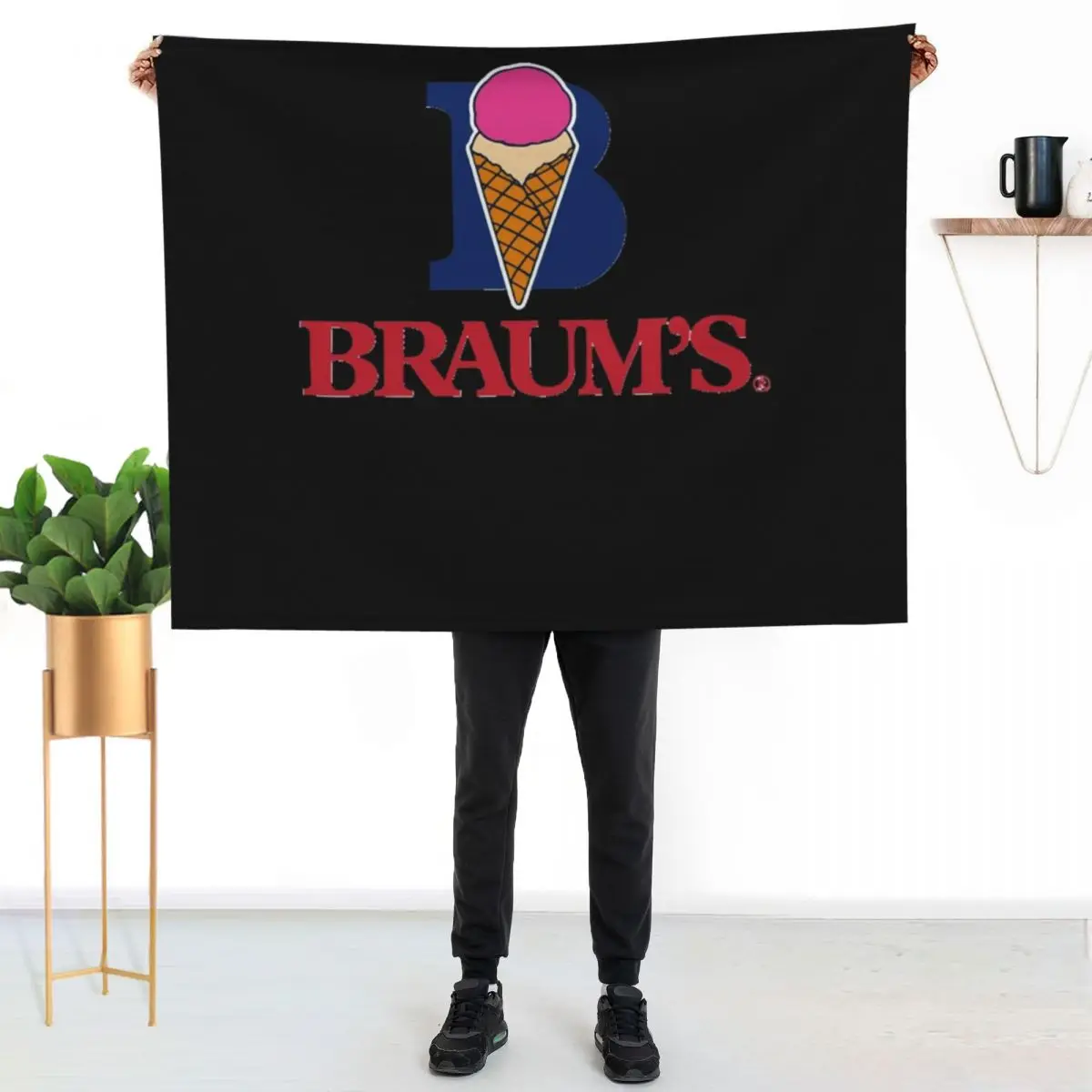 BEST SELLER Braums Merchandise Throw Blanket Faux Fur Soft Warm Blanket for Bed