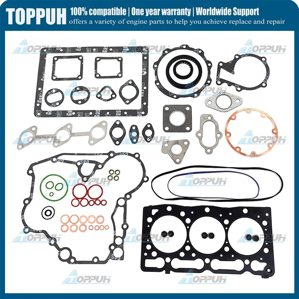 Overhaul Full Gasket Set Kit for Kubota D1305 Engine