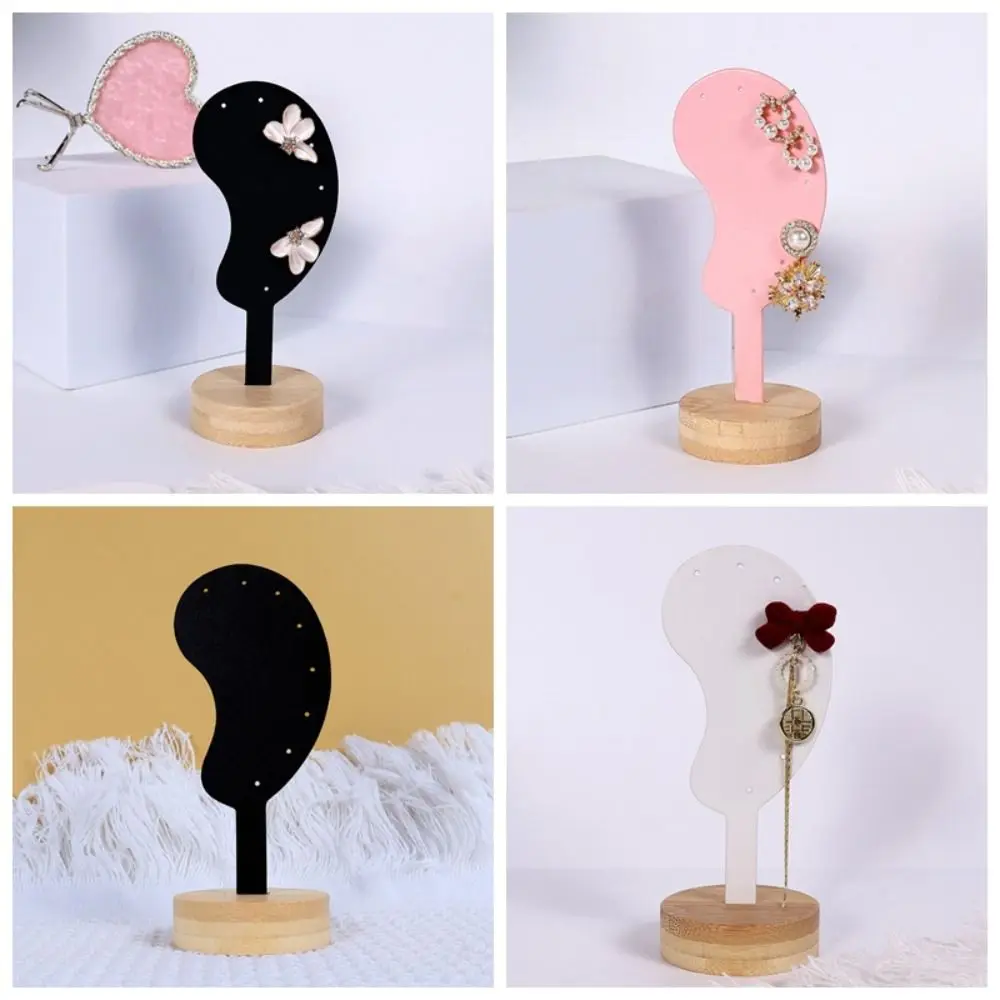 Ear Shaped Earring Display Stand Jewelry Rack Iron Metal Jewelry Earring Holder Storage Rack Ear Model Ear Clip Stud Organizer