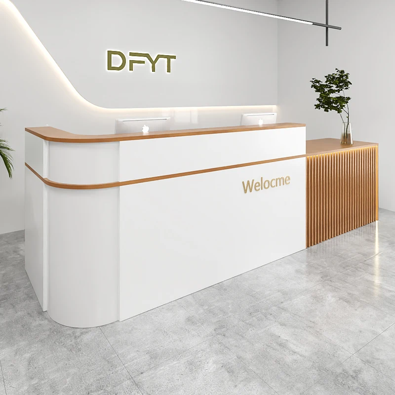 

Storage Luxury Reception Desk Senior Modern Beauty Industrial Reception Counter Design Usa Recepcion Mostrador Office Furniture
