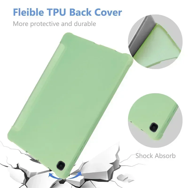 Fall für Samsung Galaxy Tab A9 A8 10,5 x x S6 Lite P610 P615 A7 T500 A7 Lite T220 S7 S8 S9 Pu Tablet Cover Smart Leder