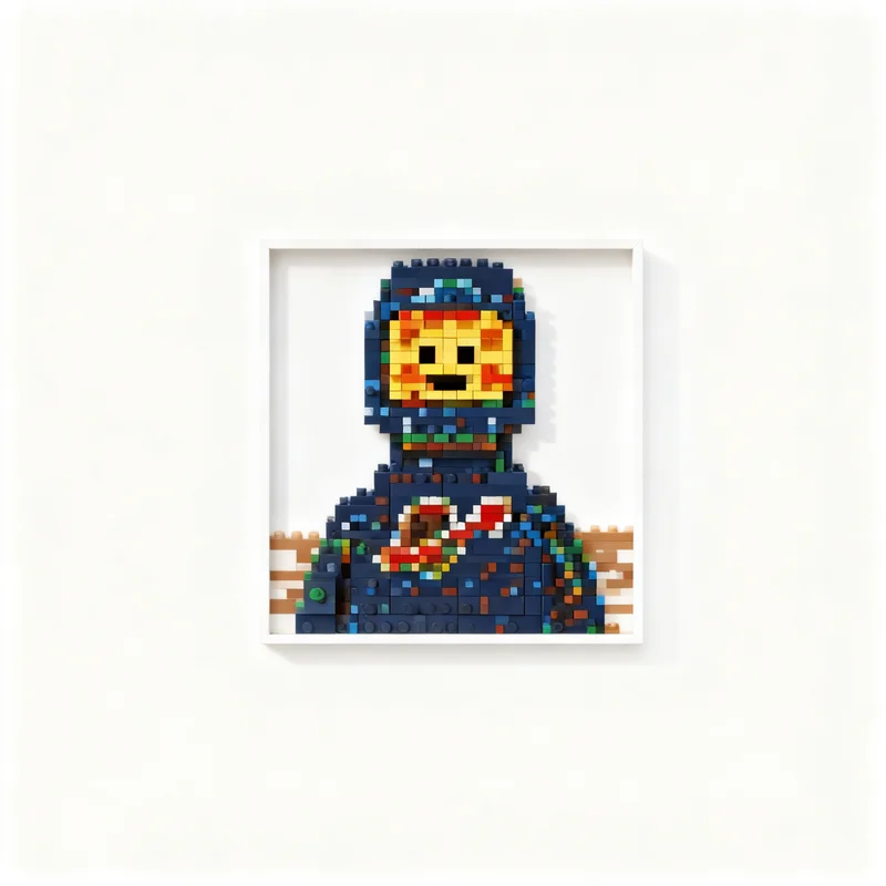 2491pcs MOC Blue Spaceman Project Mosaic Model Building Blocks Construction Toy Christmas Gift Creative Education Brick Display