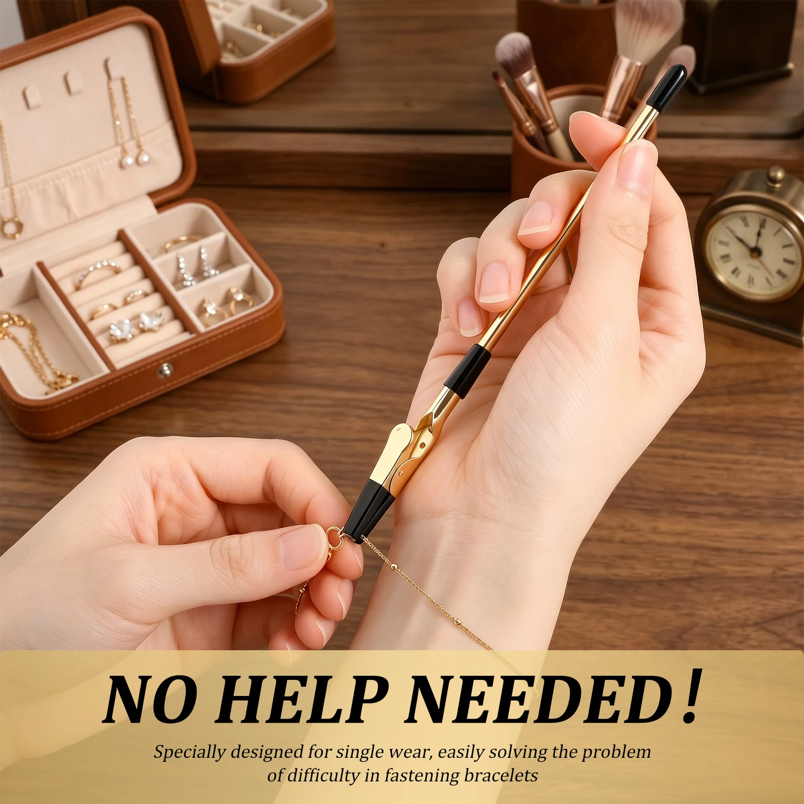 Bracelet Helper Tool Hook Jewelry Bracelet Necklace Fastener Watch Strap Helper Clasp Wearing Aid Hand Hooking Equipment Hanging