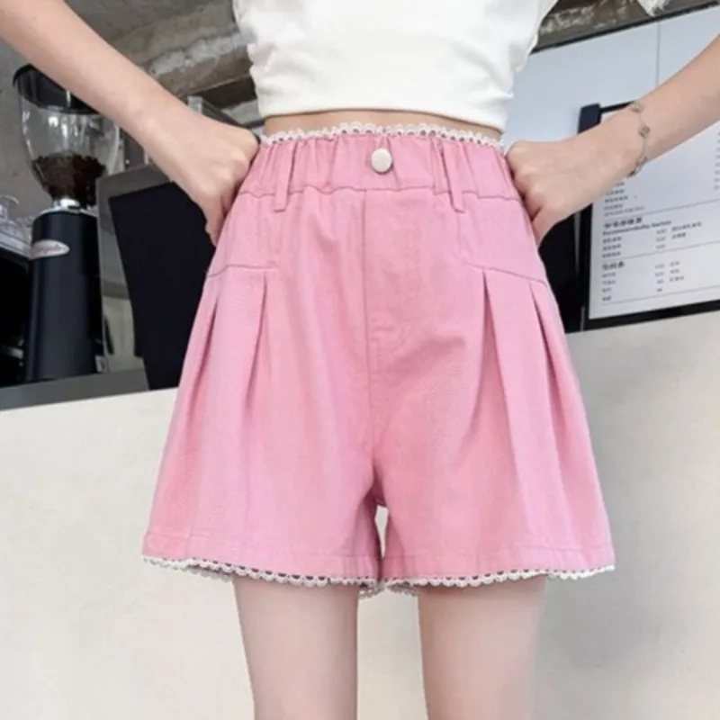 

Легкие летние шорты для девочек 2026: модные повседневные брюки средней длины для детей, дышащая хлопковая верхняя одежда