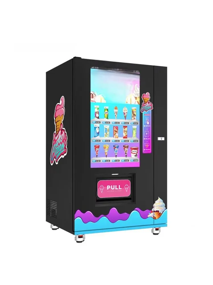Distributore automatico di gelato congelato a grande schermo