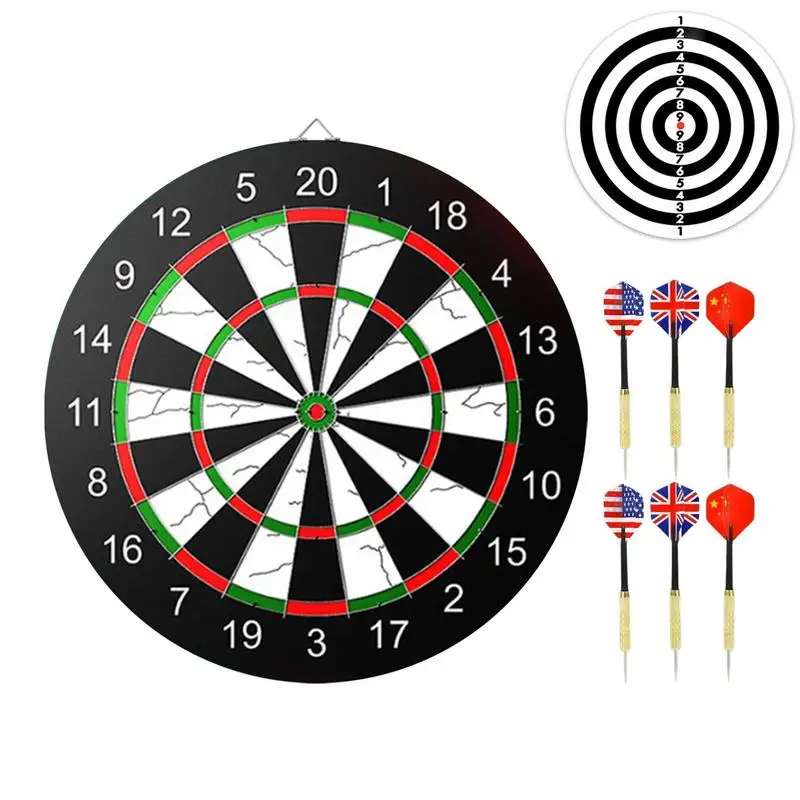 15 Inch Dart Board  for Adults Professional Set Thickened durable Dart Board Entertainment Leisure Game Set for Indoor Outdoor