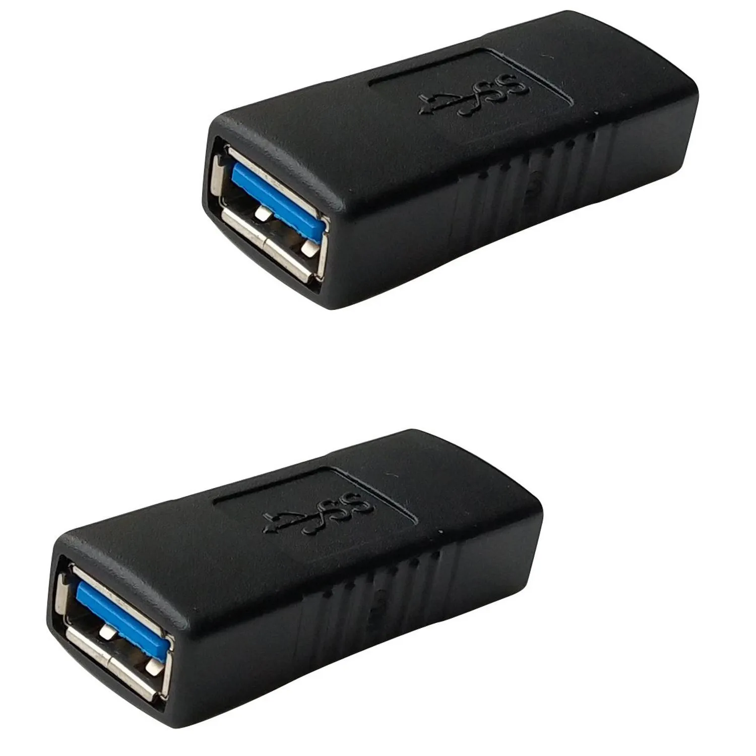 2 قطعة USB موصل أنثى إلى أنثى محول/USB 3.0 تمديد كابل مقرنة موصل فائق السرعة