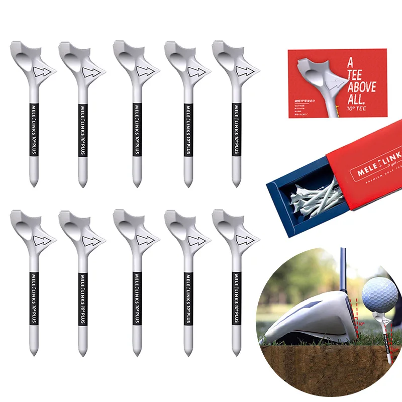 Golf 10° Diagonal Insert Rhombic Golf Ball Holder Increases Speed Golf Training Ball Tee with Package Golf Gift Accessories