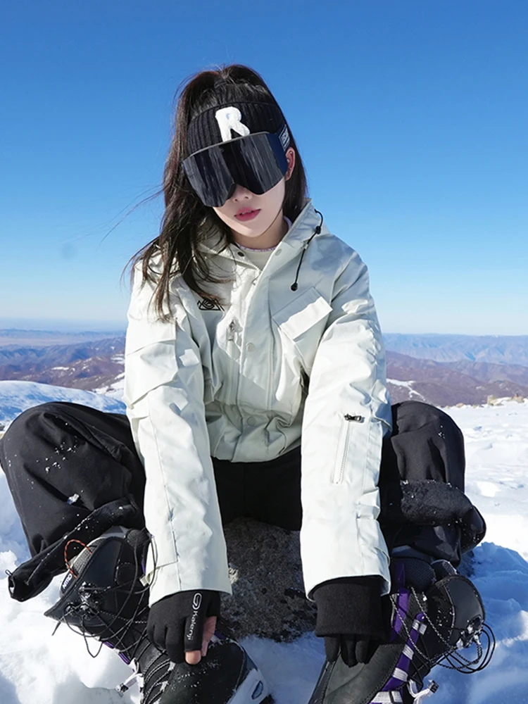 

Extreme Cold Weather Skiing Outfit Thiened Outdoor Exploration Men's Winter Jaet Snowproof Trousers Warm Polyester Fiber