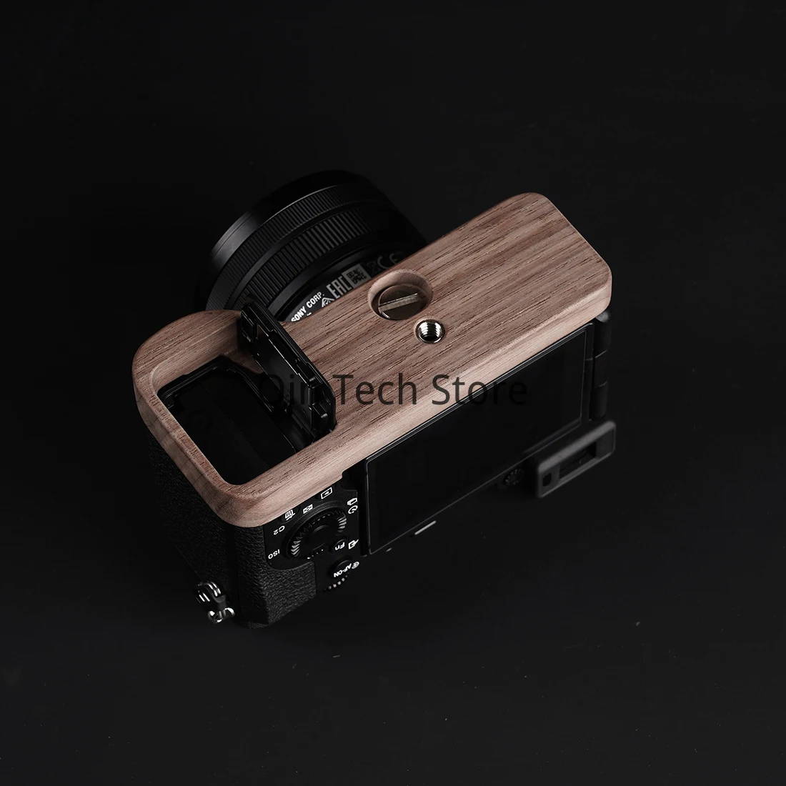 Quick Release Wood Hand Grip for Sony A7CR A7C2 A7c II Arca Swiss Ebony Walnut Camera Plate Clamp Tripod Mount Super Clamp