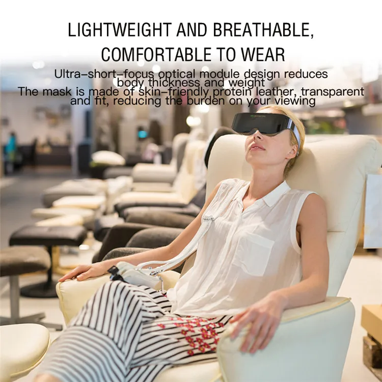 سماعة رأس VR بشاشة عملاقة ذكية ، الكل في واحد ، نظارات الواقع الافتراضي ، فيديو الأفلام عالية الدقة ، الهاتف المحمول ، 4k