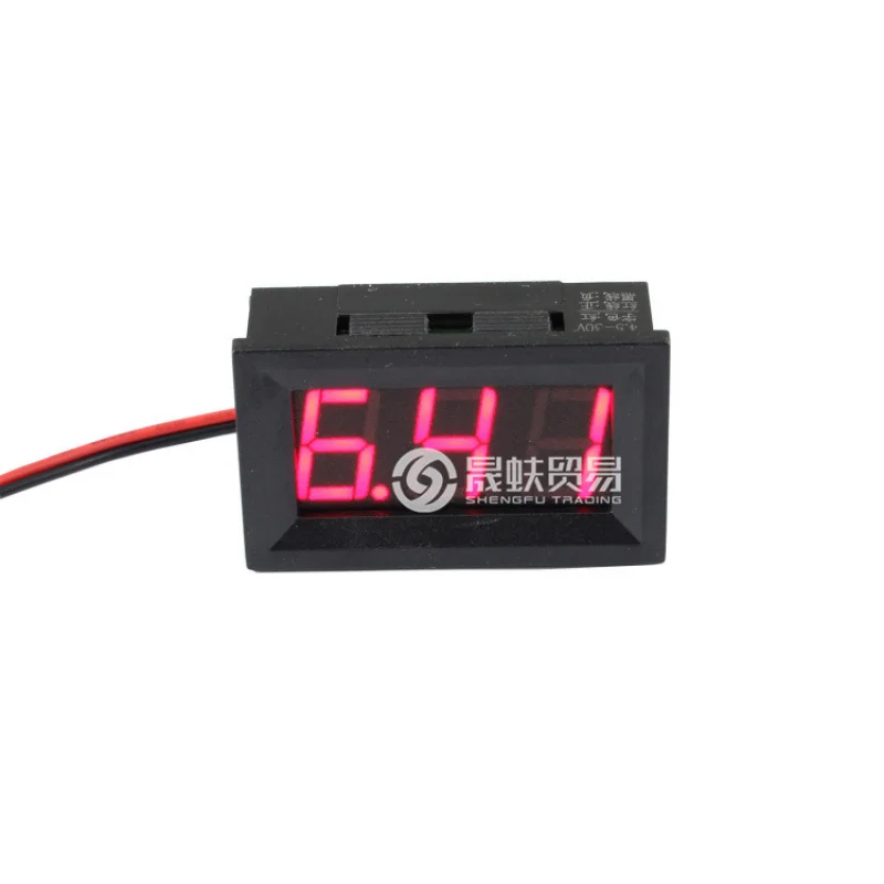 DC4.5-30VTwo-Wire Digital Display Voltmeter Head 12VBattery Voltage Measurement