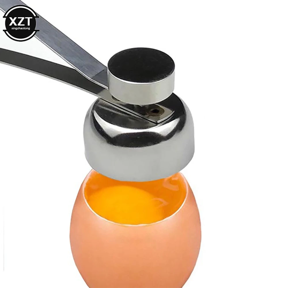 304 Stainless Steel Egg Scissors Eggshell Opener Double Head Metal Boiled Egg Creative Gadgets Kitchen Cooking Accessories Tools