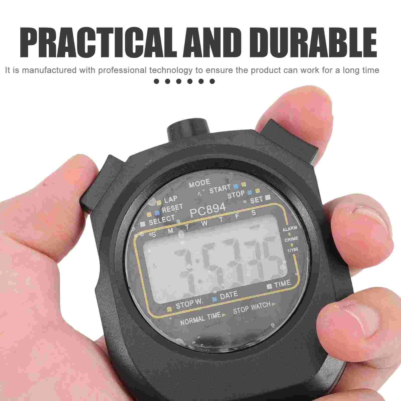 Stopwatch Fluitje Waterdichte wekkers Digitale sporttimer Multifunctionele elektronische handchronograaf Accessoire Fitness