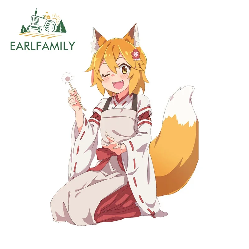 

EARLFAMILY 13cm X 9.5cm For Senko San Emoji Funny Car Stickers Waterproof Personality Car Assessoires Laptop Decals Decoration