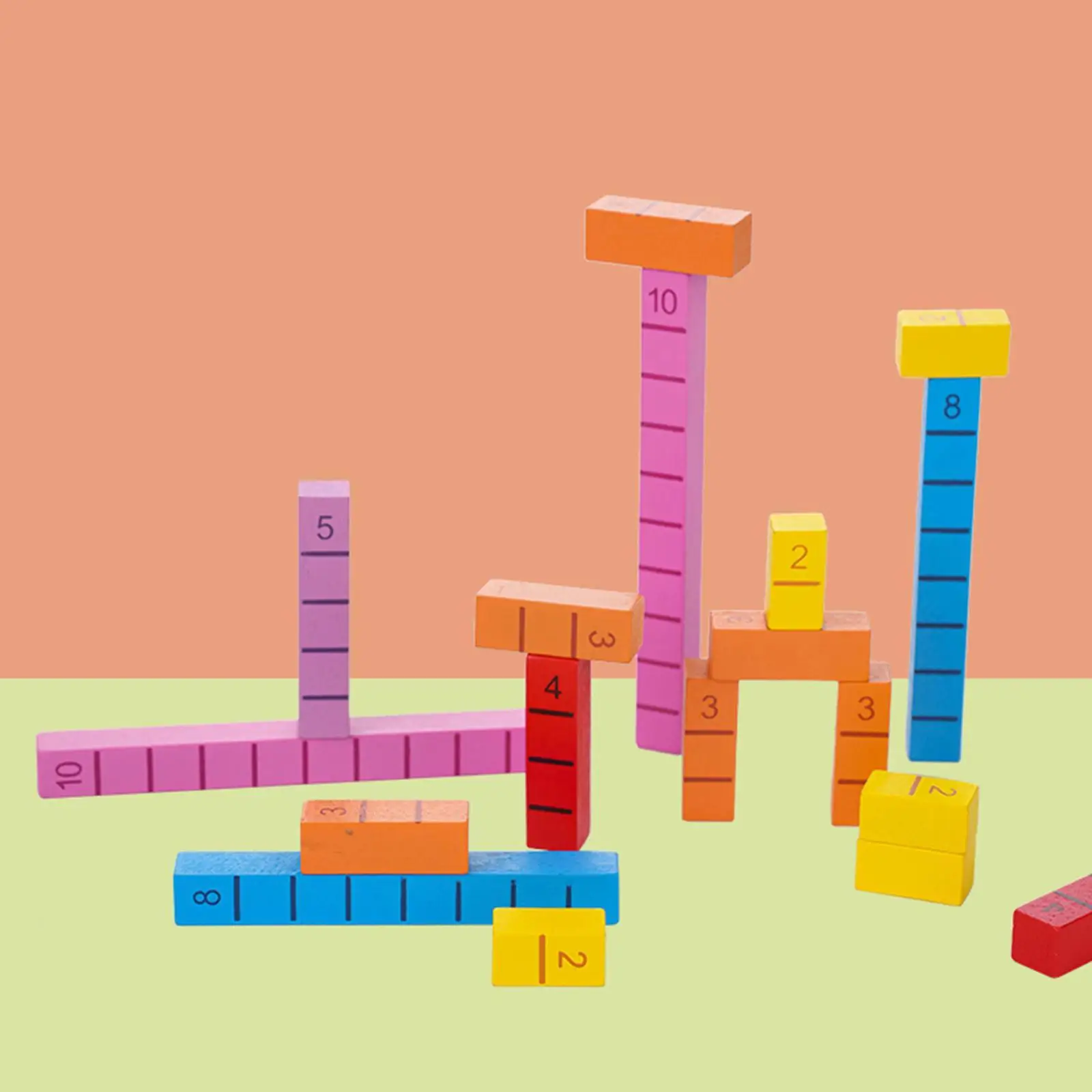 

Numerical Rods Math Early Learning Material for Kids Homeschool Supplies