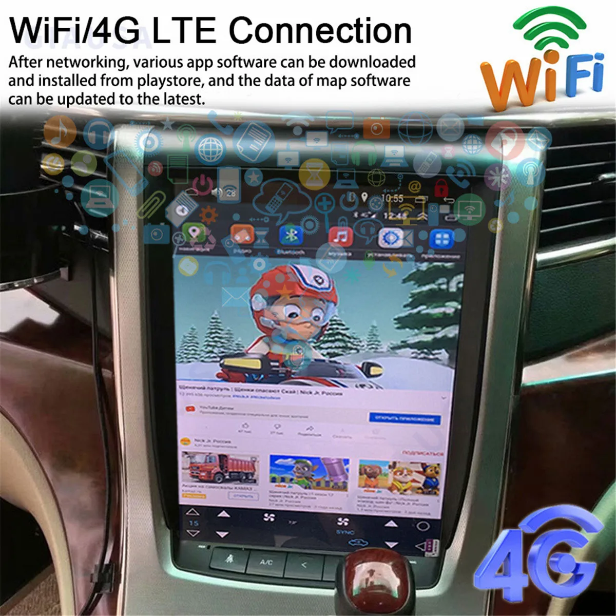 Car Radio For Toyota Alphard Vellfire 20 Series 2008-2014 GPS Carplay Android 12 Multimedia Video Player 12.1