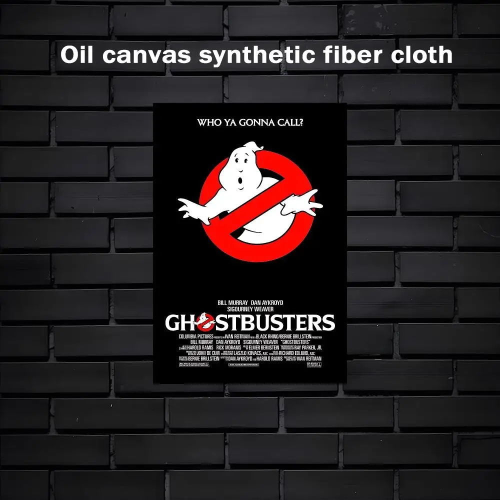Ghostbusters Painting Calligraphy Exhibition poster photo oil painting canvas synthetic fiber for living dining room